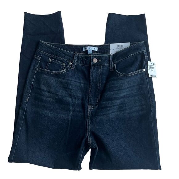 NWT And Now This The Slim Jean High Rise Long line Leg Dark Rinse Jeans sz 32 - Picture 6 of 13